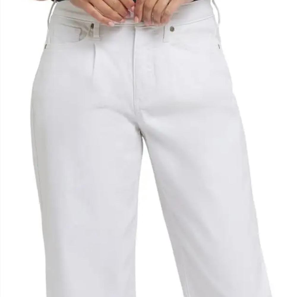 NYDJ Balloon Ankle Pants in Optic White sz 4
